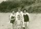 Dad with the Roy sisters at the Beach